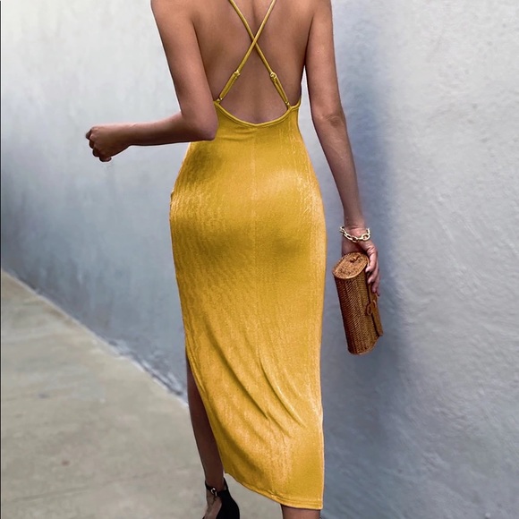 Slink Slip Dress - Butterscotch - Sold Out - Picture 2 of 3